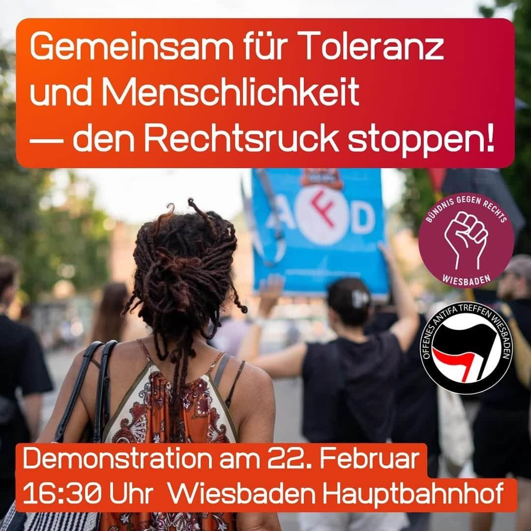 Gemeinsam für Toleranz und Menschlichkeit - Den Rechtsruck stoppen!